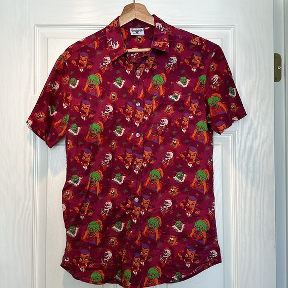 Creepy Company x Goosebumps collab purple button down shirt - Picture 2 of 5